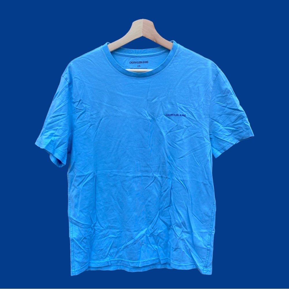 Calvin Klein Light Blue Short Sleeve Tee